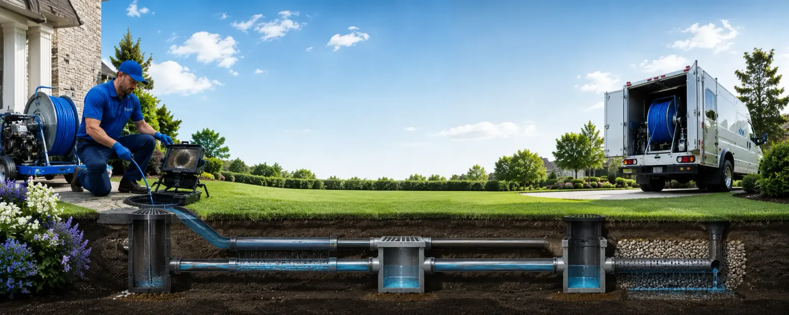 Outdoor drain cleaning information for Sunman, IN